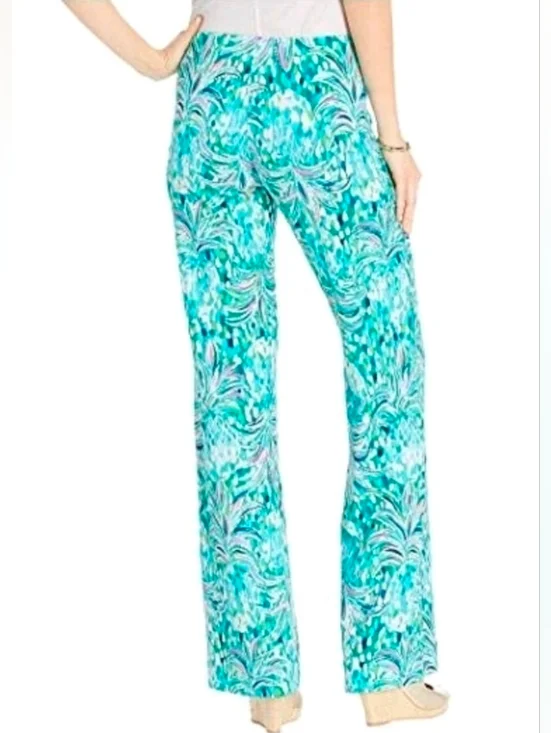 ❤️ LILLY PULITZER GEORGIA MAY PALAZZO PANTS, EMERALD ISLE PINEAPPLE OF MY EYE XS - Picture 4 of 11